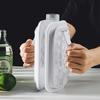 Portable Ice Tray - Large Capacity Bucket Mold and Refrigerator Accessory with Compressible Design for Easy Storage