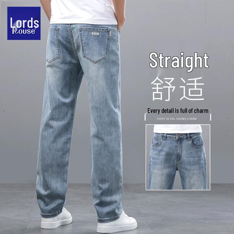 Luoz Men s Loose Straight-Leg Casual Jeans 33