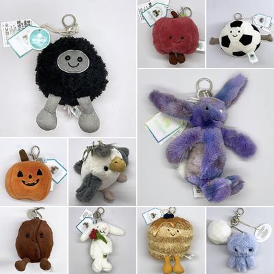Amuletos para Bolsos de Peluche JC, Llaveros con Temática de Golf, Juguetes de Peluche de Medusas, Y Amuletos para Bolsos con Forma de Macarons, Muffins y Béisbol