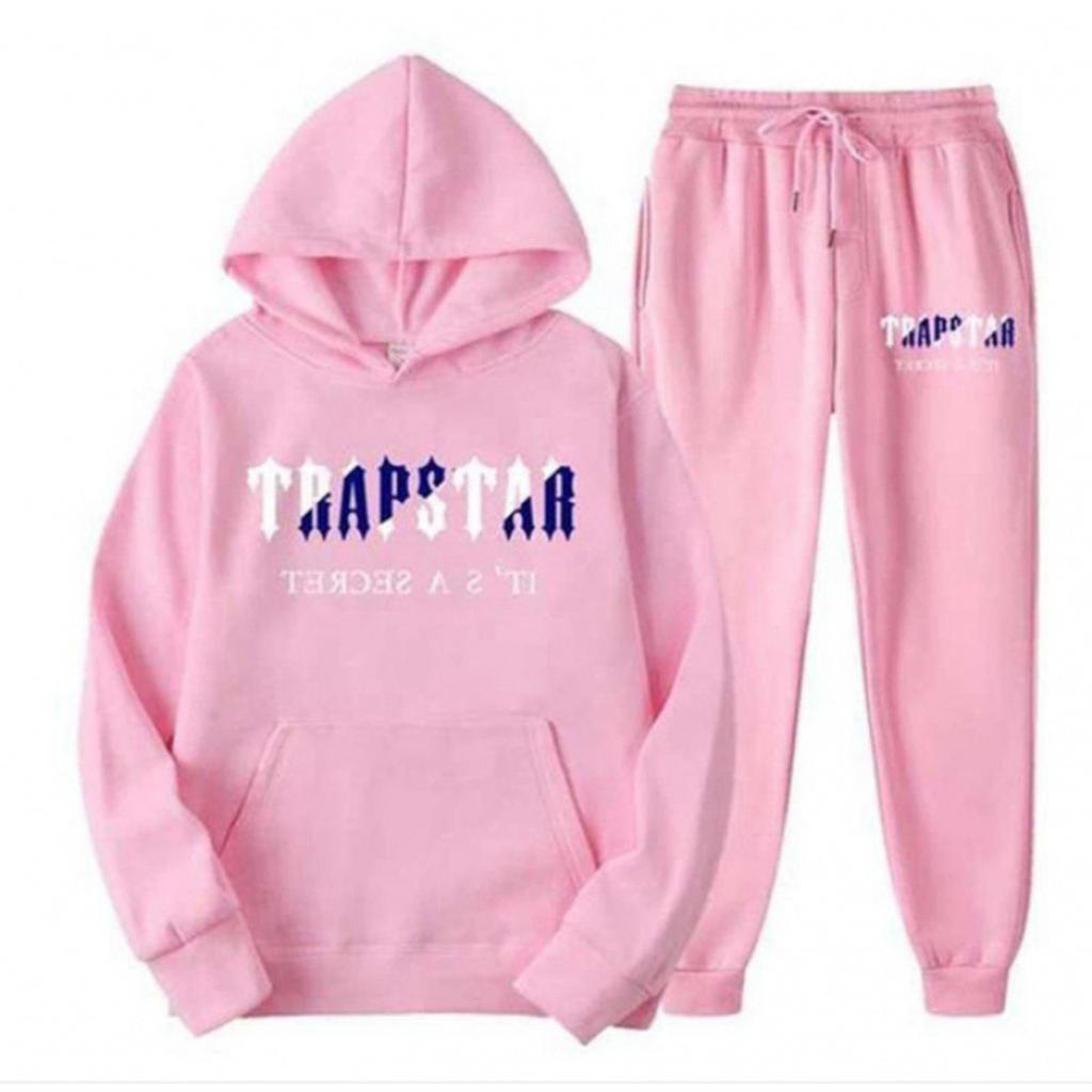 Women's Hooded Athletic Tracksuit Unisex Two-Piece Running Clothing Long Sleeve Pullover Hoodie Sweatshirt + Track Pants Set