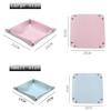 Trays Leather Personalized Desk Organizer Desktop Storage Box for Jewlery Key Cosmetics Glasses Headphone Wallet Office Home Use