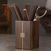 Ebony Wood Tea Ceremony Six Gentlemen Set