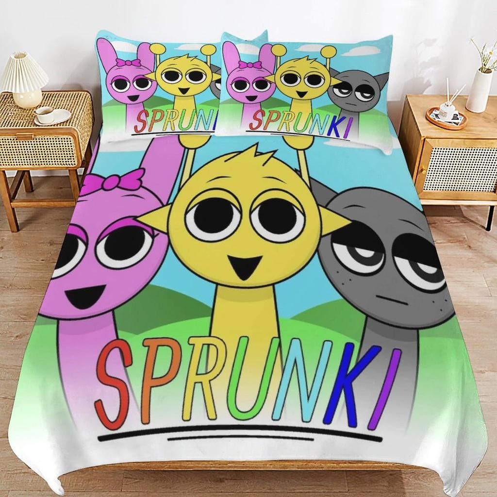 Game Rhythm Box Duvet Set Children And Adolescents Bedroom Decoration Bedding Three-Piece Set