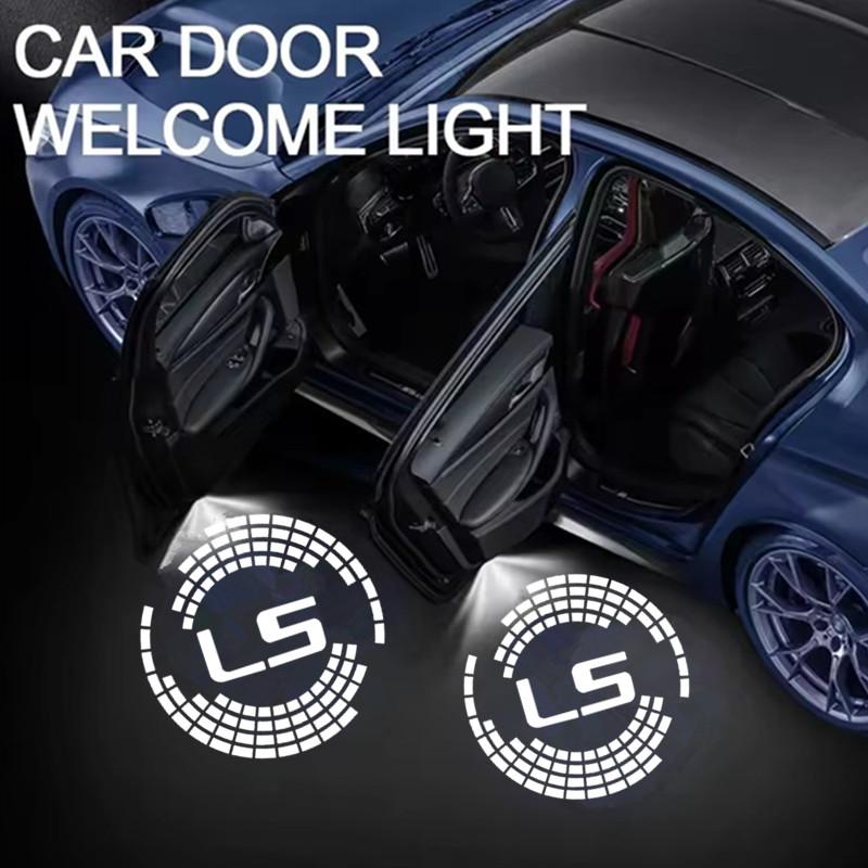 2PCS For Lexus LS 2005-2024 LS300 LS400 LS500 LS600 LS460 Led Emblem Lamps Car Door Lights Luces Projector
