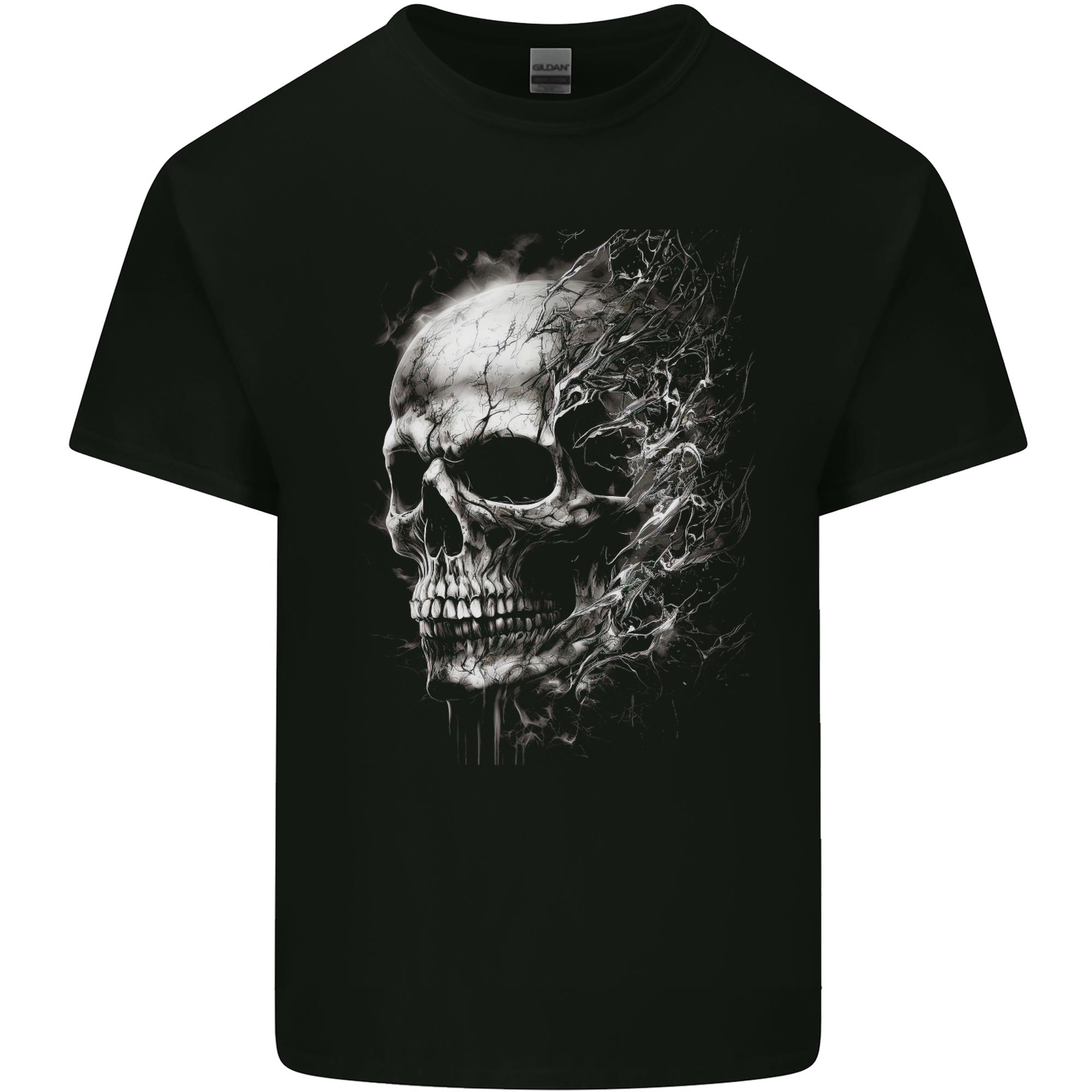 InterdiUnisexsional Skull Unisexs Light Cotton TShirt S