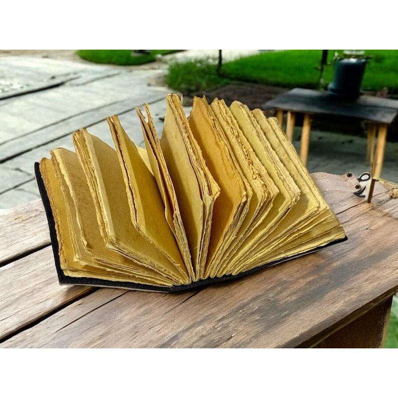 Tree of Life Leather Grimoire Journal: Blank Book of Shadows, Vintage Lock