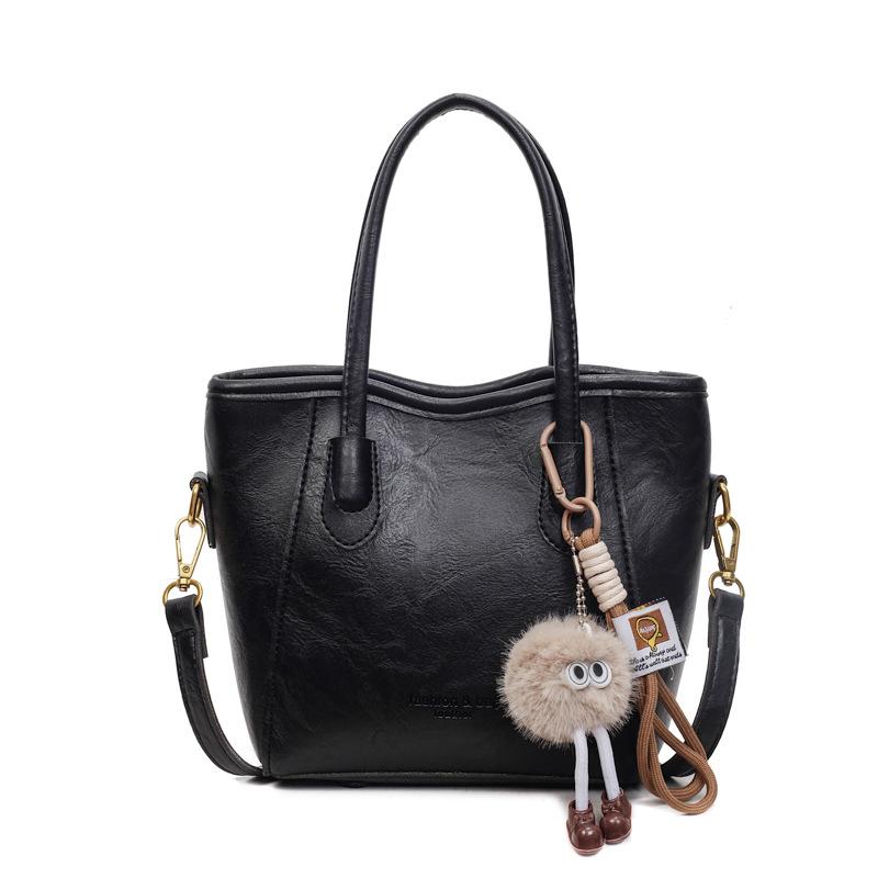 Fashion Portable Tote Bag Versatile Shoulder Women's Bag Premium Messenger Bag Casual Retro Bucket Bag