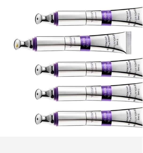 MISSHA Time Revolution Retinol Eye Cream 500 Shot + Refill | Firming & Brightening Care