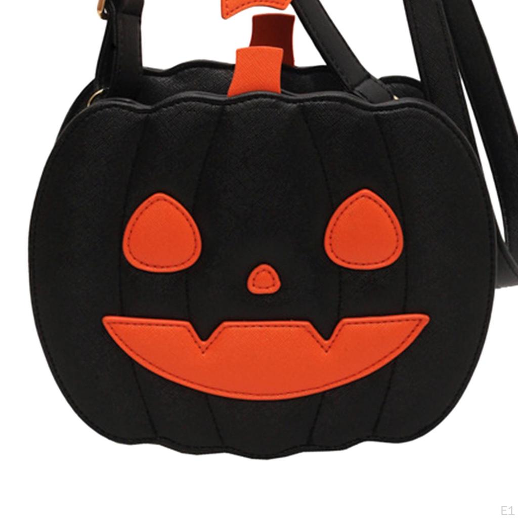 Pumpkin Crossbody Bags Women Shoulder Bag PU Leather Pouch Satchel Handbag Purse Tote for