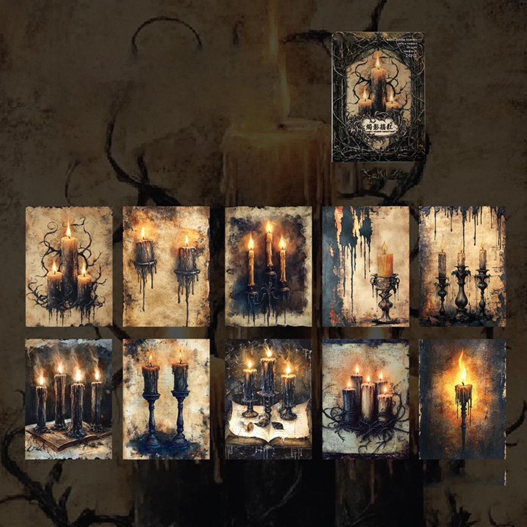 The Material Paper Is A Series Of Retro-themed Planner Decorations In The Dark.