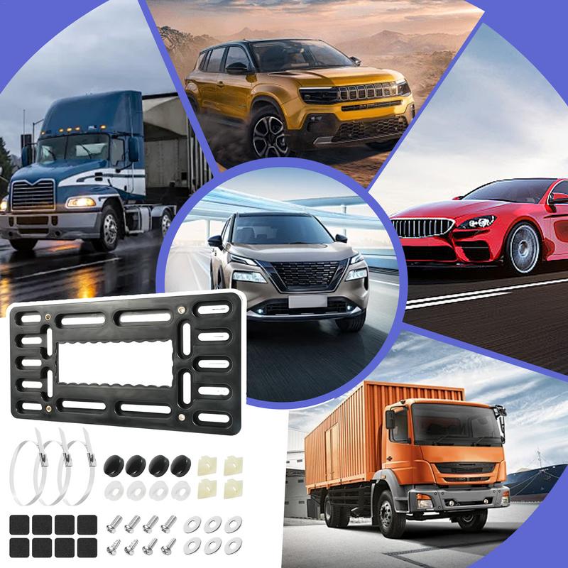Sturdy Front License Plate Frame Car Registration Plate Holder Heavy Duty Car License Plate Bracket Vehicle Supplies