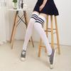 Three Bar Stockings High Tube Socks Combed Cotton Knee Long Chicken Feet Socks Sports Football Socks Adult Student Socks Women