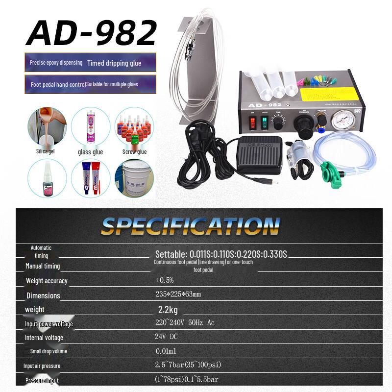 

Kalei AD-982 Automatic Dispensing Machine CN plug (adapter included)