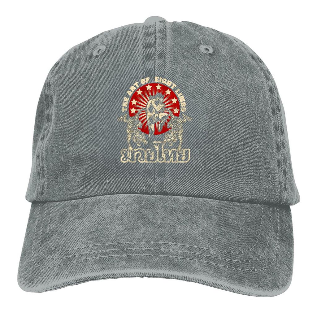 Muya Thai Retro Design Baseball Cap Unisex Hats Women Visor Protection Snapback Martial Arts Caps