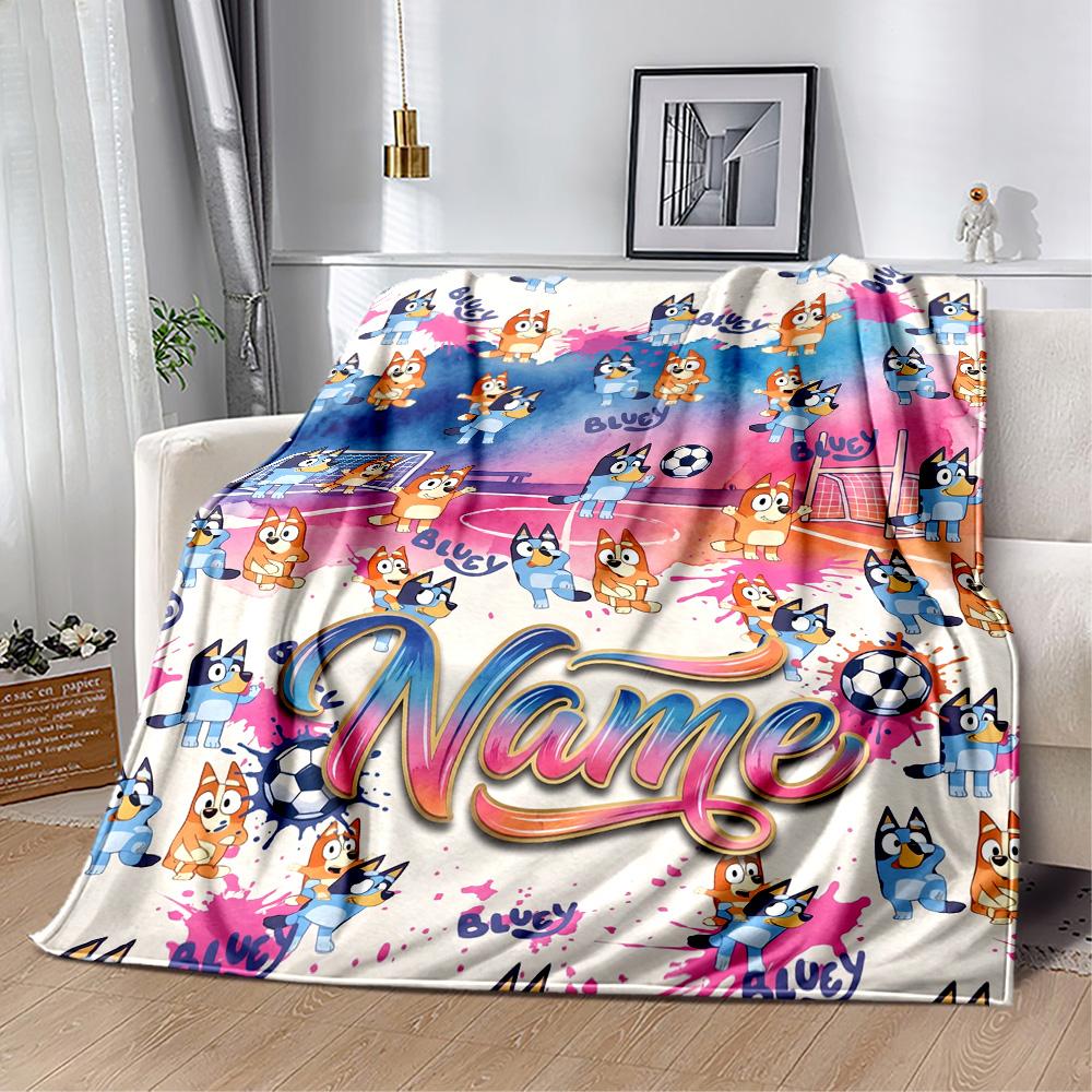 Football Fun Friends Customize Your Name Blanket Lightweight Customizable Blanket Durable Comfort Throw For Home Decor Bedding Picnics Bed