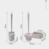 Classic Solid Color Wall-mounted Cleaning Toilet Brush Set Wall-mounted Punch-free Creative Household Items To Remove Stains