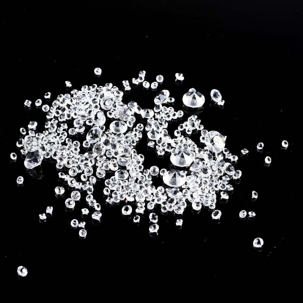 Großpackung Acryl Diamant Hochzeitsdekoration 1000 Stück 3 10mm Gemischt Transparent