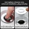 Drain Sink Press Type Filter Plug Shower Catcher Hair Core Basin Strainer Stopper Bounce Sink Drain Plug For Bathroom Kitchen