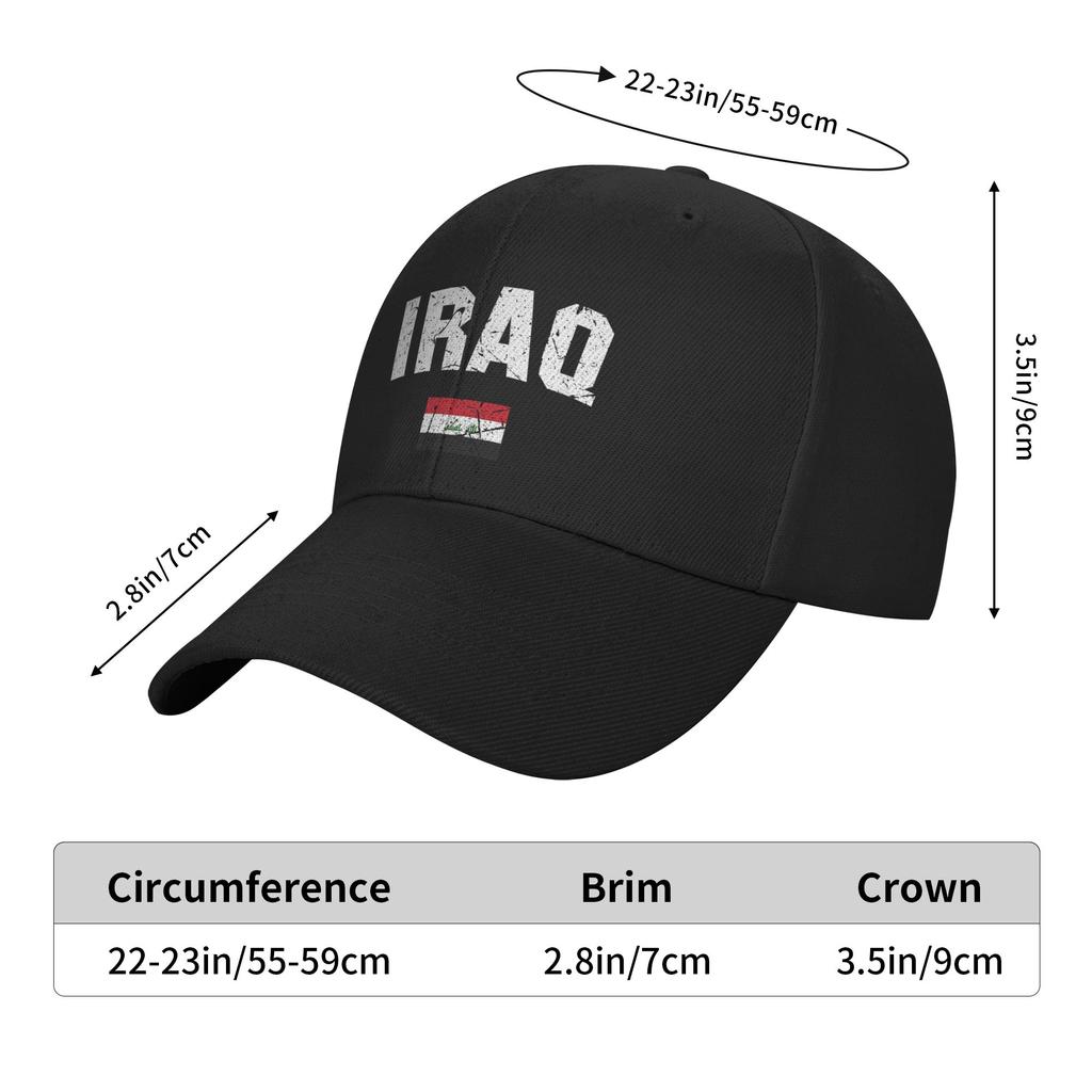 Iraq Flag Hat Unisex New Arrival Wear  Baseball Caps Adjustable