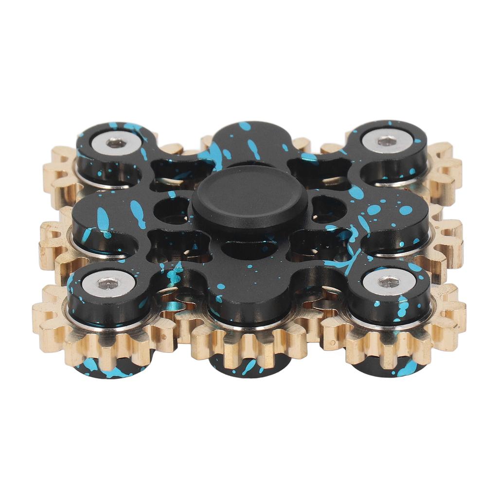 Metal Gear Toy 9 Gears Fidget Hand Decompression Toy Stress Relieving Gear for ADHD Autism
