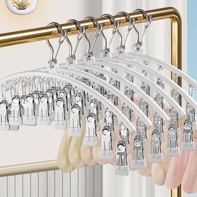 Paslanmaz Çelik Çamaşır Kurutma Askısı Rüzgar Geçirmez Kancalı Giysi Askısı Güçlü Yük Taşıyıcı Kaymaz İç Çamaşırı Askısı Çorap Askısı