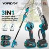 Brushless Electric 8 Inch Chainsaw 32MM Scissors Telescoping Pole High Garden Pruning ToolFor Makita 18V Battery Pins