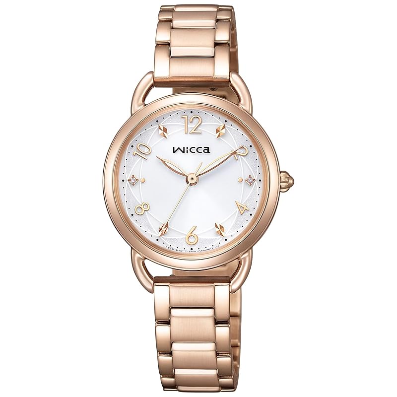 

[Citizen] watch wicca solar tech waterproof Comes with pink beige replacement belt 2way white white basic model KP6-065-11 ladies pink