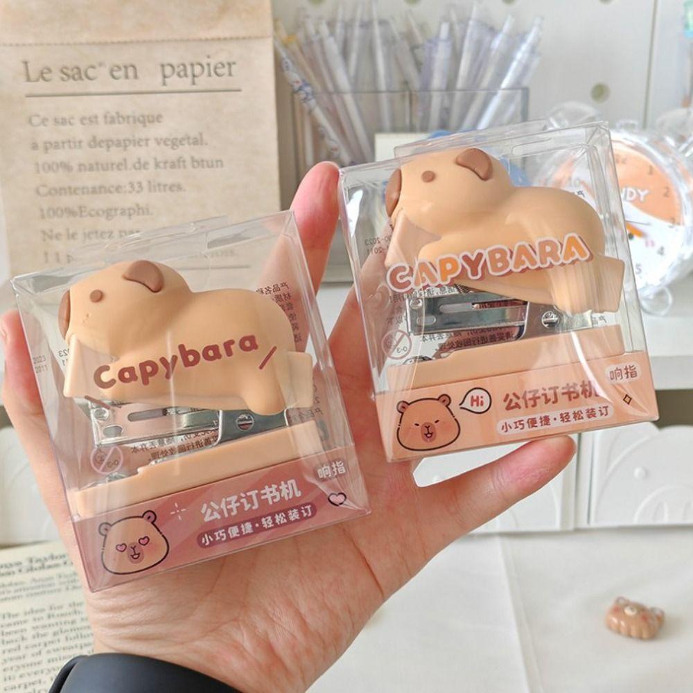 

Легкий набор степлеров Капибара Машина для скрепления бумаги Книгопереплетные инструменты Инструменты для скрепления Random 1Box