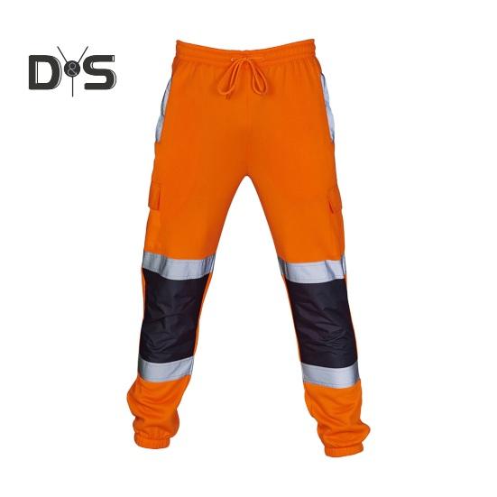 

Світловідбиваючі захисні штани 360-градусні світловідбиваючі зони Висока видимість Нічні роботи на відкритому повітрі Будівельник у нічну зміну Велосипедні штани для бігу XXL помаранчевий