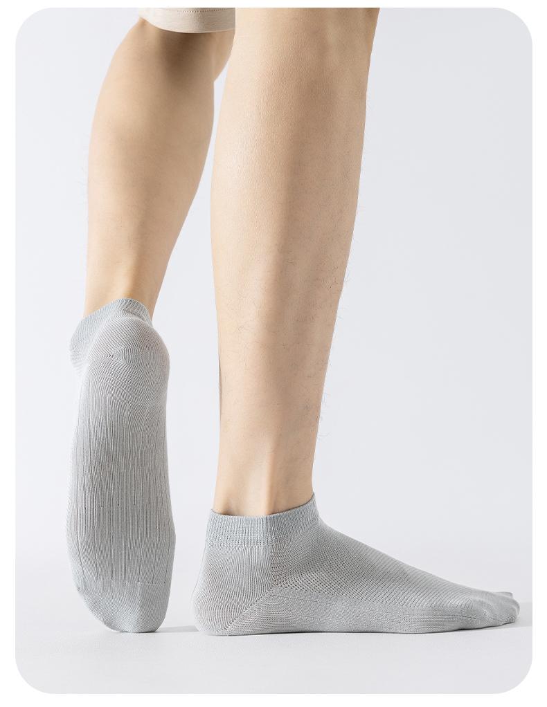 Summer thin cotton mesh 10A antibacterial boneless short socks 6 pairs set
