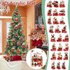 Weihnachts-Hunde-Adventskalender 24 weihnachtliche Ornamente mit Hundemotiv Feiertags-Countdown-Kalender Hunde mit roten Schuhen Perfekt für Tierliebhaber, Tierbesitzer