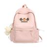 Cute Cartoon Orange Print Student Leisure Backpack For Daily And School Use