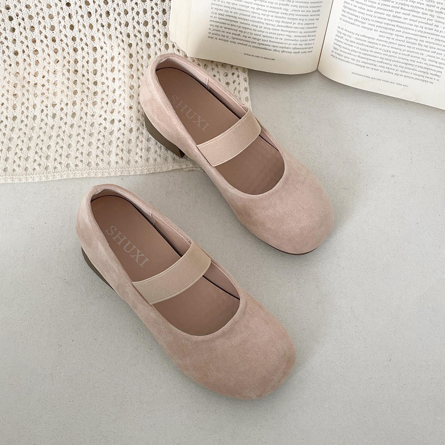 

Модные абрикосовые ретро туфли на толстом каблуке с открытым вырезом и внутренней платформой, женские, 2025, новая летняя юбка, туфли Мэри Джейн 40 абрикосовый