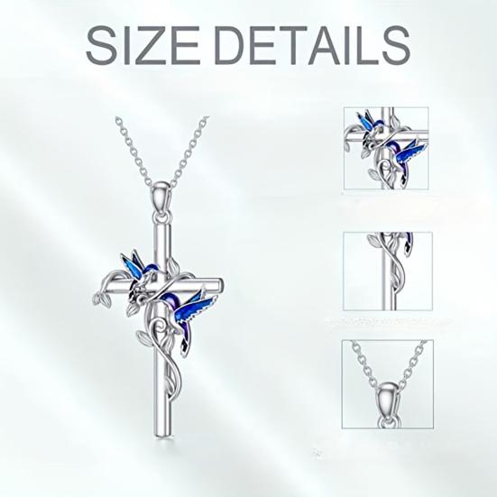 Woemn Necklace with Bird Pendant Thick Hollow Chain Alloy Neck Jewelry Daily Wear Keepsake Gift Lightweight Adult Clavicle Necklace