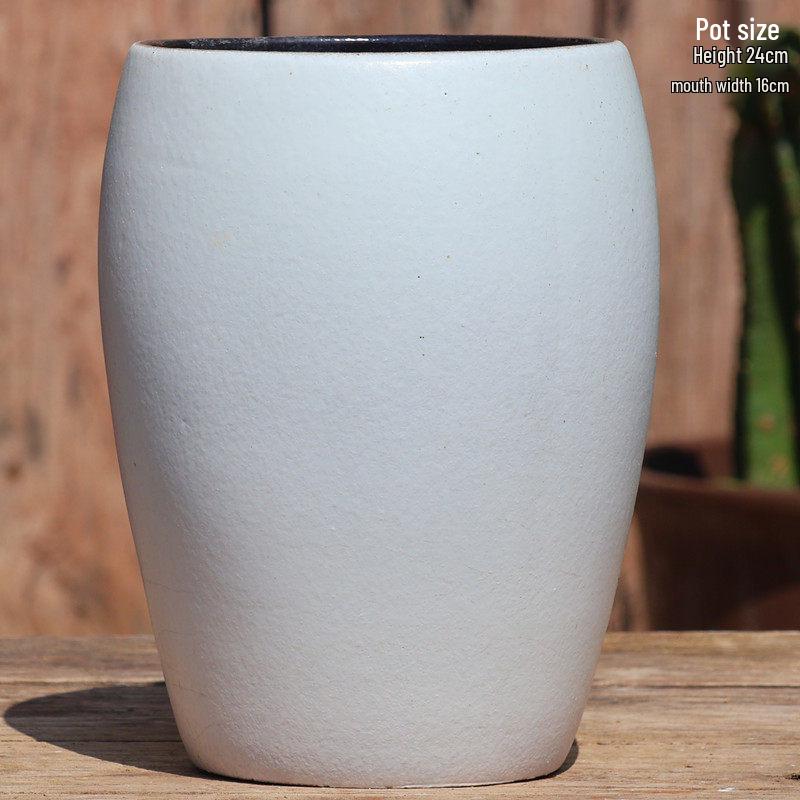 Handmade Retro Ceramic Succulent Planter with Large Caliber