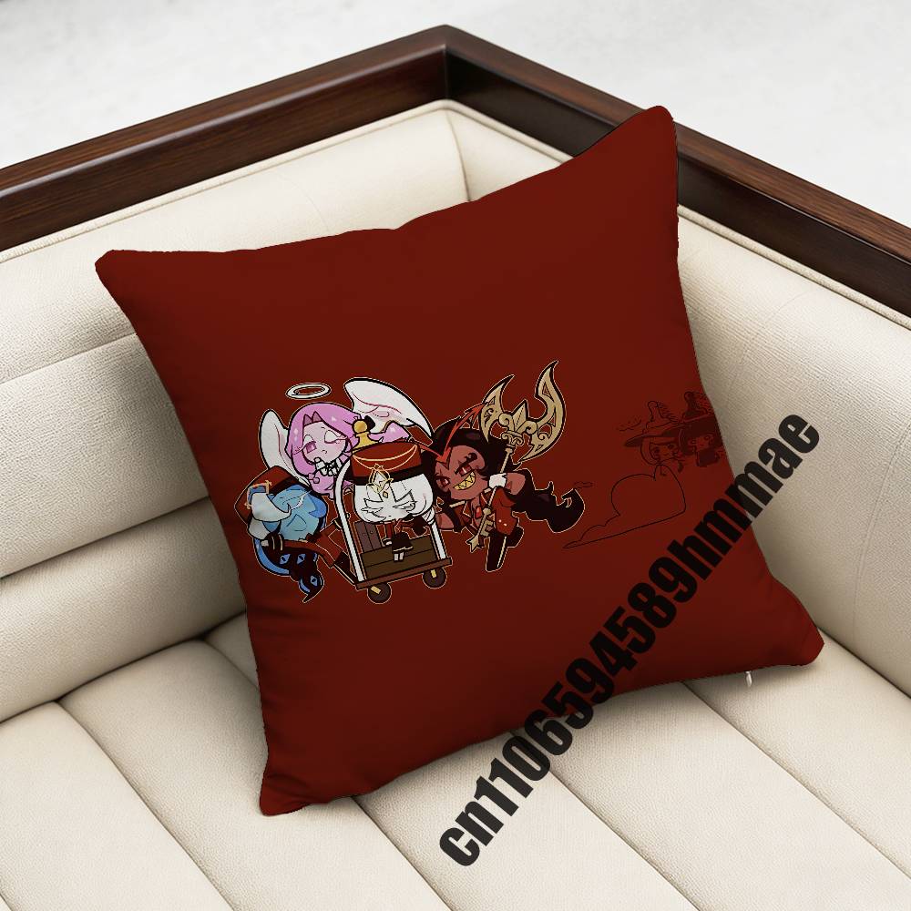 For Burning Spice CCookie Run Throw Pillow Case Sham xcm xcm Square Car Pillowcase Pad Cushion Cover