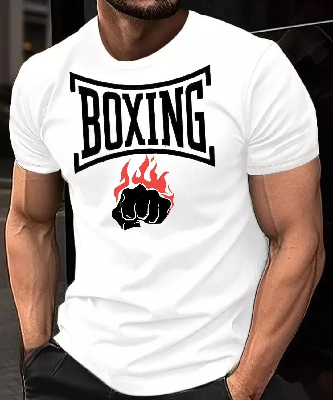 Gym Fit T-shirt Training Top Fitted T-shirt Tee Muscle Boxing Workout L