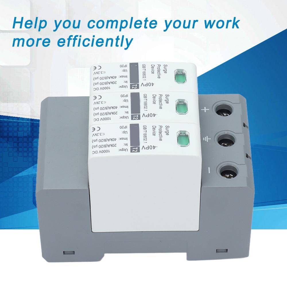 20‑40KA Voltage Arrester 1000VDC DC Power System Arrester Device  Photovoltaic System