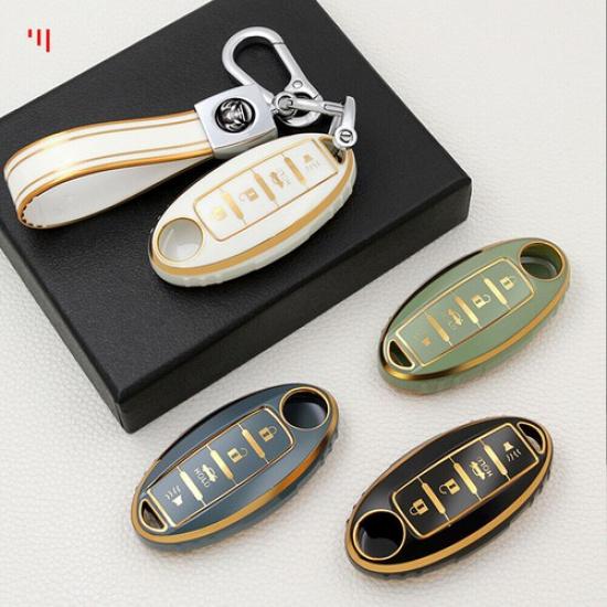 TPU Car Remote Key Case Cover Fob Shell Holder For Nissan Altima Maxima Infiniti