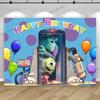 Monsters Inc University Theme Boo Girl Happy Birthday Party Background Baby Shower Photography Pink Room Decor Supplies Poster
