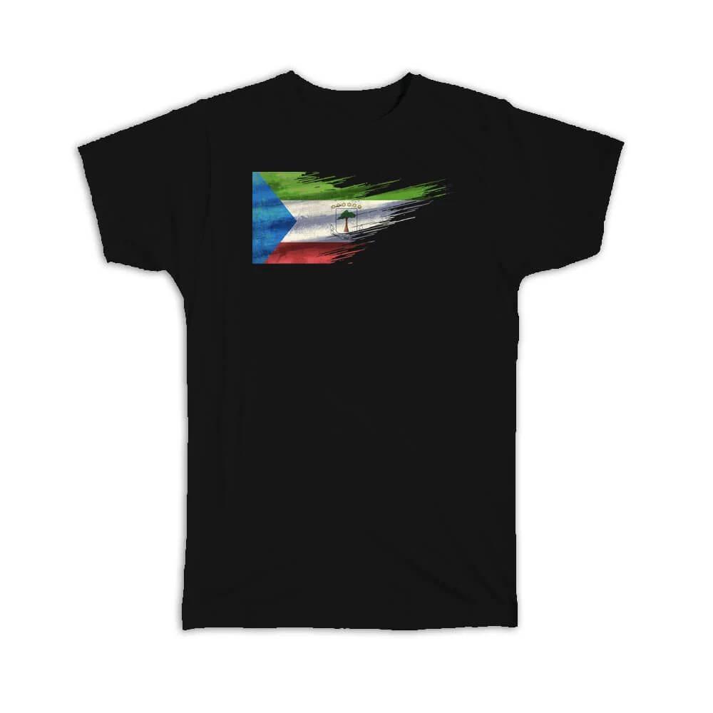 

Gift T-Shirt : Equatorial Guinea Flag Modern Country Expat S