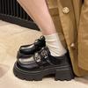 British style loafers women's 2025 spring and autumn new thick heel platform retro fashion small Mary Jane small leather shoes