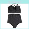 Vintage High Waist Bikini Monokini Swimwear Set For Women With Timeless Elegance