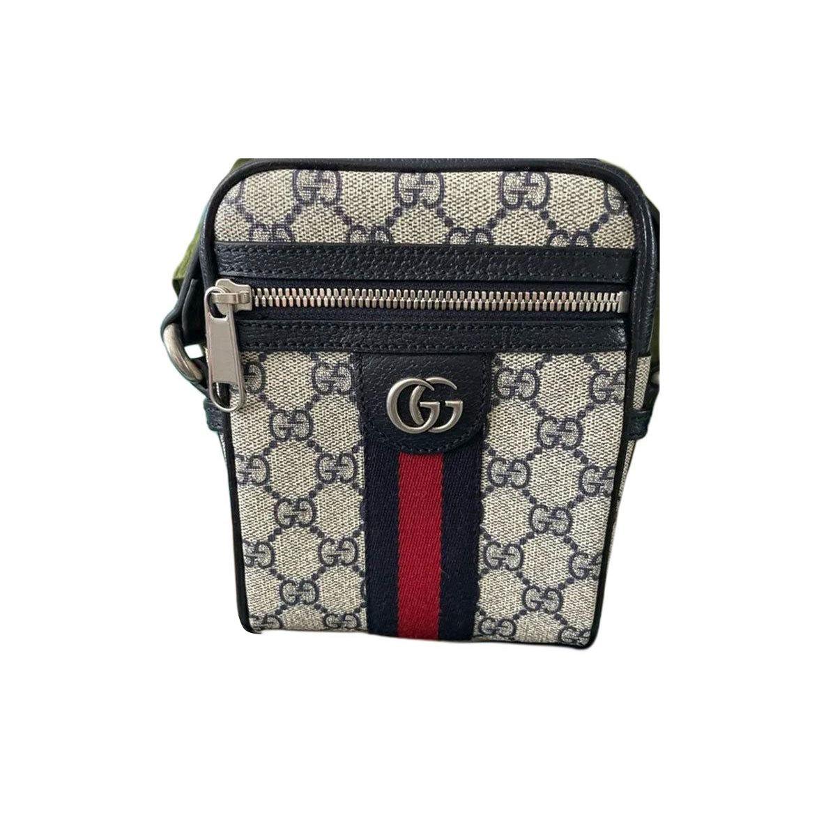 

Gucci Ophidia Смужка з логотипом Полотно та шкіра Сумка через плече Унісекс Сумка через плече Синій Бежевий 598127-96IWN-4076 Basic Set (Bag+Dust Bag)