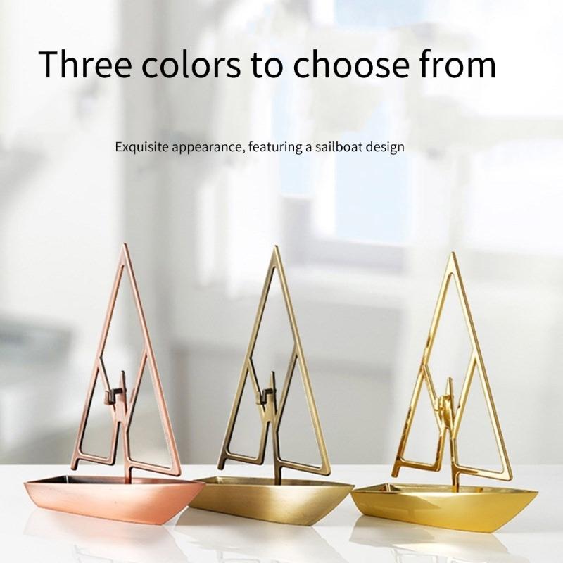 Sailing Shape Insect Coil Holder Metal Coil Incenses Burners Hanging Incenses Holder Rack for Home and Office Desktop
