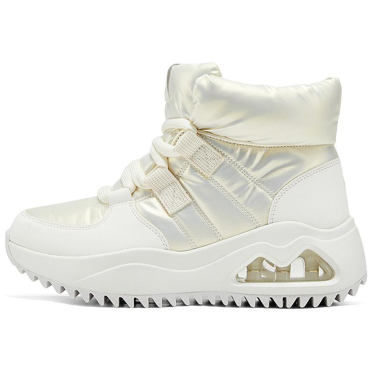 Skechers Uno Peaks Warm Durable Comfortable Fashion Short Snow Boots Women boots White 177559-OFWT 36