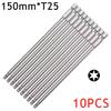 6/10Pcs 150mm Long Magnetic Torx Screwdriver Bits Set Electric Screwdriver Head T10,T15,T20,T25,T30,T35,T40