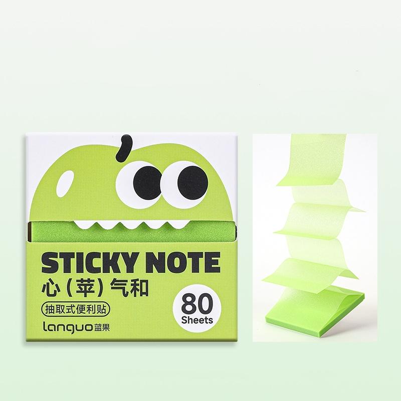 1/6pcs Fruit Sticky Notes 80 Sheets/Pad Self-Adhesive Cartoon Memo Pads Pastel Post Memo Notes Office Stationery