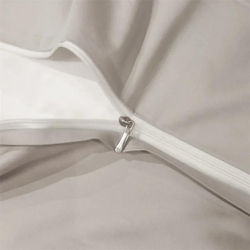 White Egyptian Cotton Bedding Sets Queen King Size Embroidery Duvet Cover Flat/Fitted Sheet Bed Linen Hotel Style Home Textiles