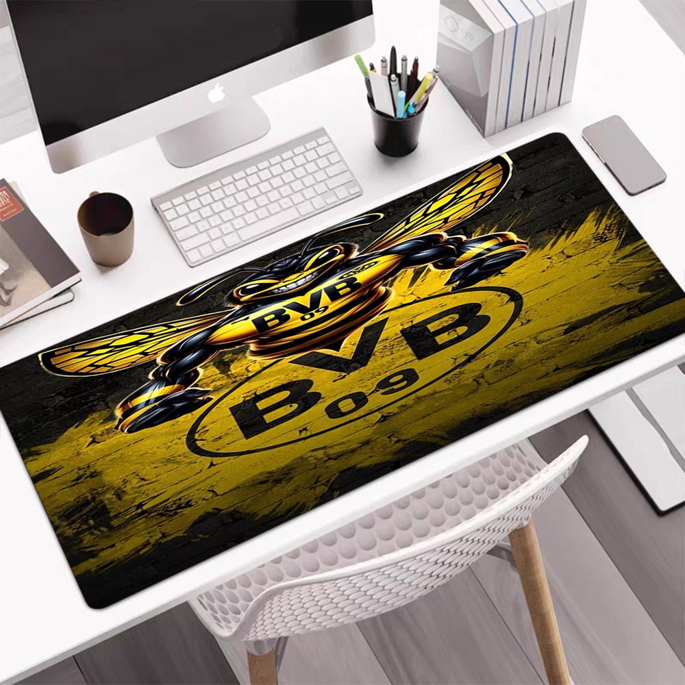BVB Theme Mouse Pad, Non Slip Rubber Base, Multifunctional Office & Home Decor, Perfect for Workspace Personalization.